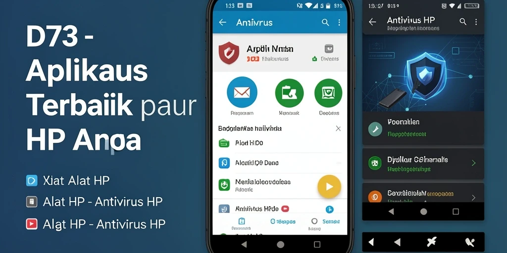 Tampilan antarmuka D73 yang ramah pengguna dan informatif.