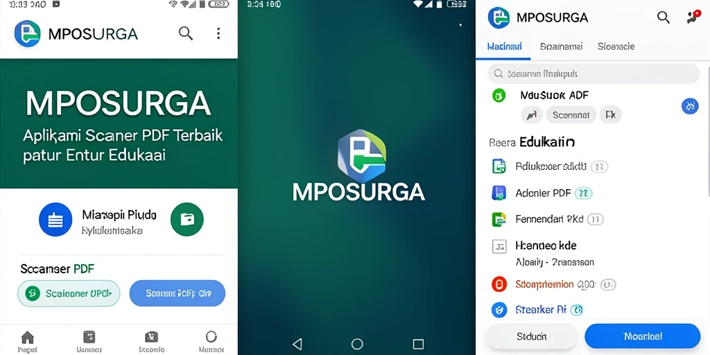Antarmuka pengguna MPOSURGA yang sederhana dan efisien.