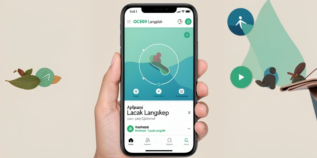 Antarmuka OCE69 menampilkan fungsi Lacak Langkah dengan jelas.