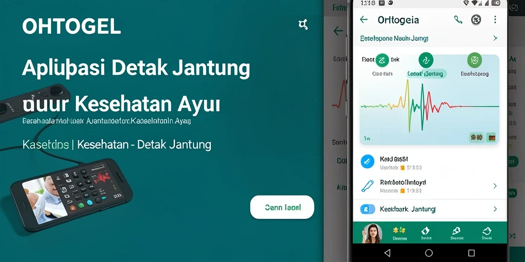 Tampilan antarmuka pengguna OHTOGEL untuk pemantauan Detak Jantung.