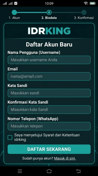 Panduan Registrasi Akun Baru idrking untuk Pengguna Android